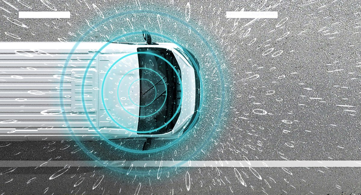 Grafische Demonstration des Regen- und Lichtsensors beim Fiat Ducato