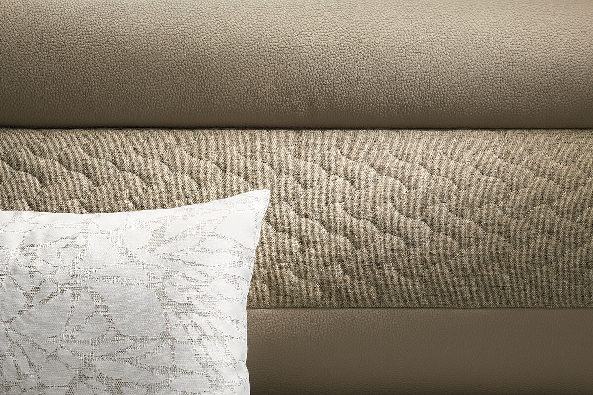 Nahaufnahme der Wohnwelt "Davos" im Wohnmobil