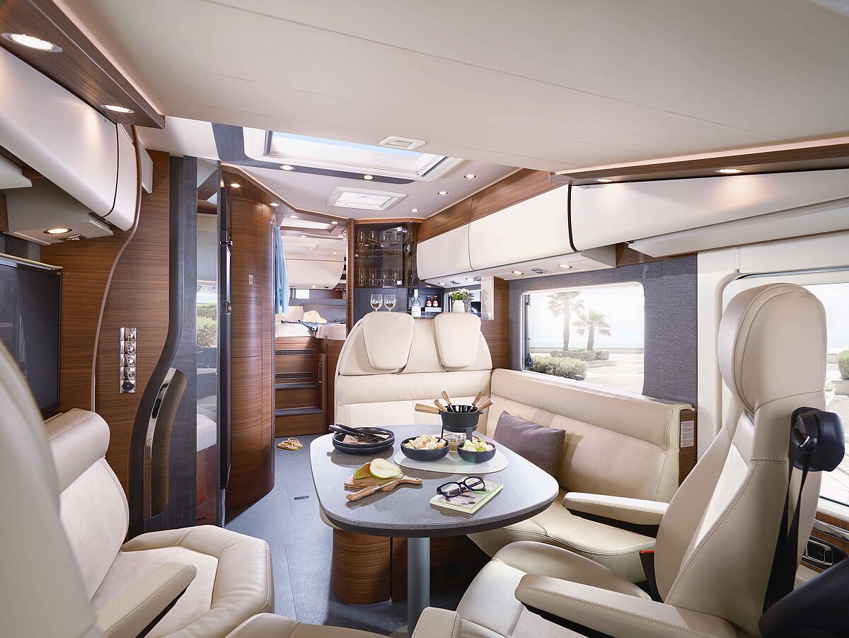 Interior of a chic c-line with the amalfi world of style