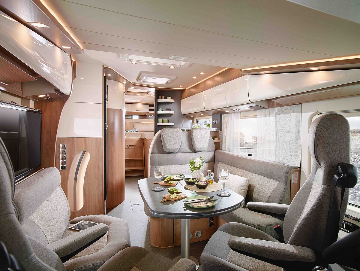 Interior of the C1-tourer Edition+ I in the casablanca 3 style collection