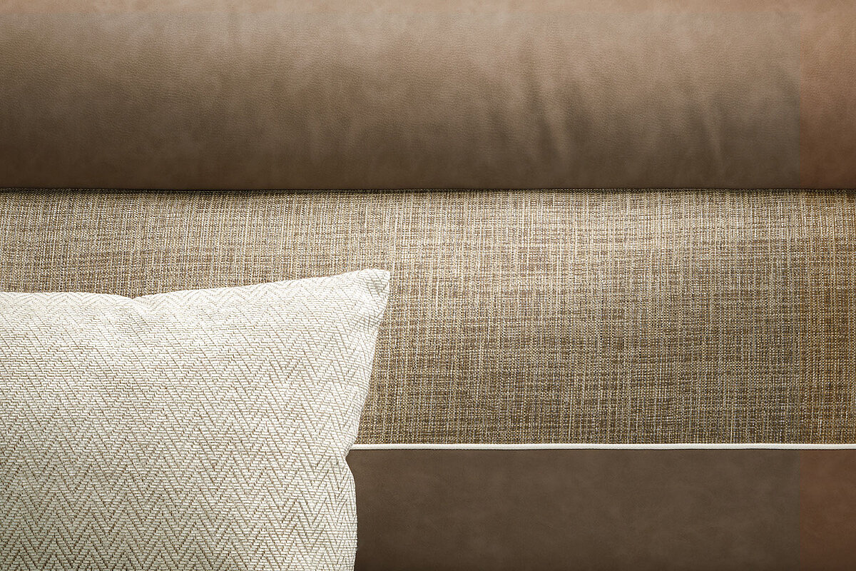 Nahaufnahme der Wohnwelt "Malaga" im Wohnmobil